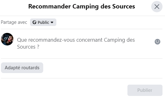 camping des sources recommandation-Facebook